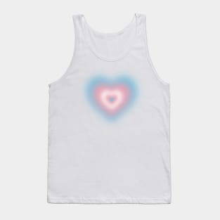 Trans/transgender blurry heart Tank Top